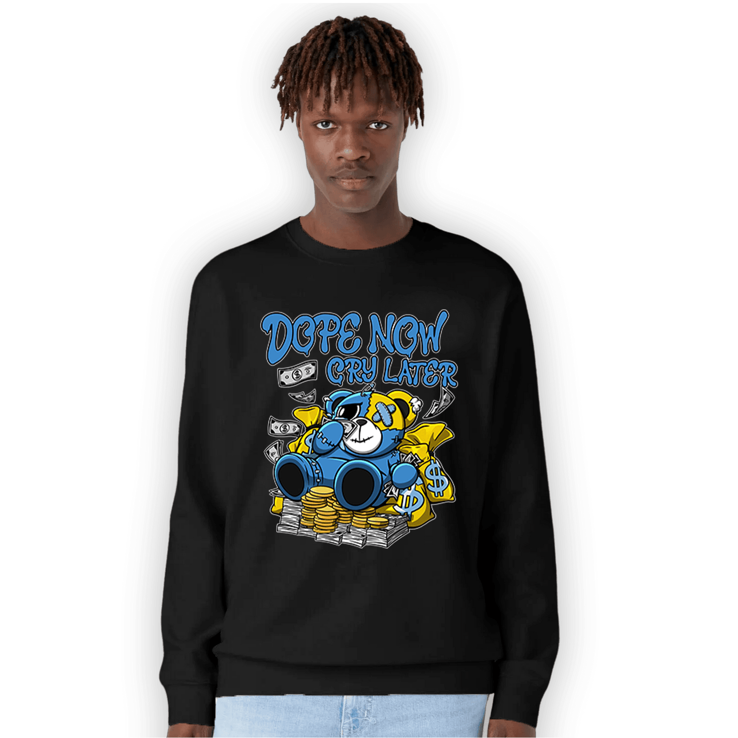 SB Dunk Bubbles Sweatshirt Match Money Cry BER - NastyJamz