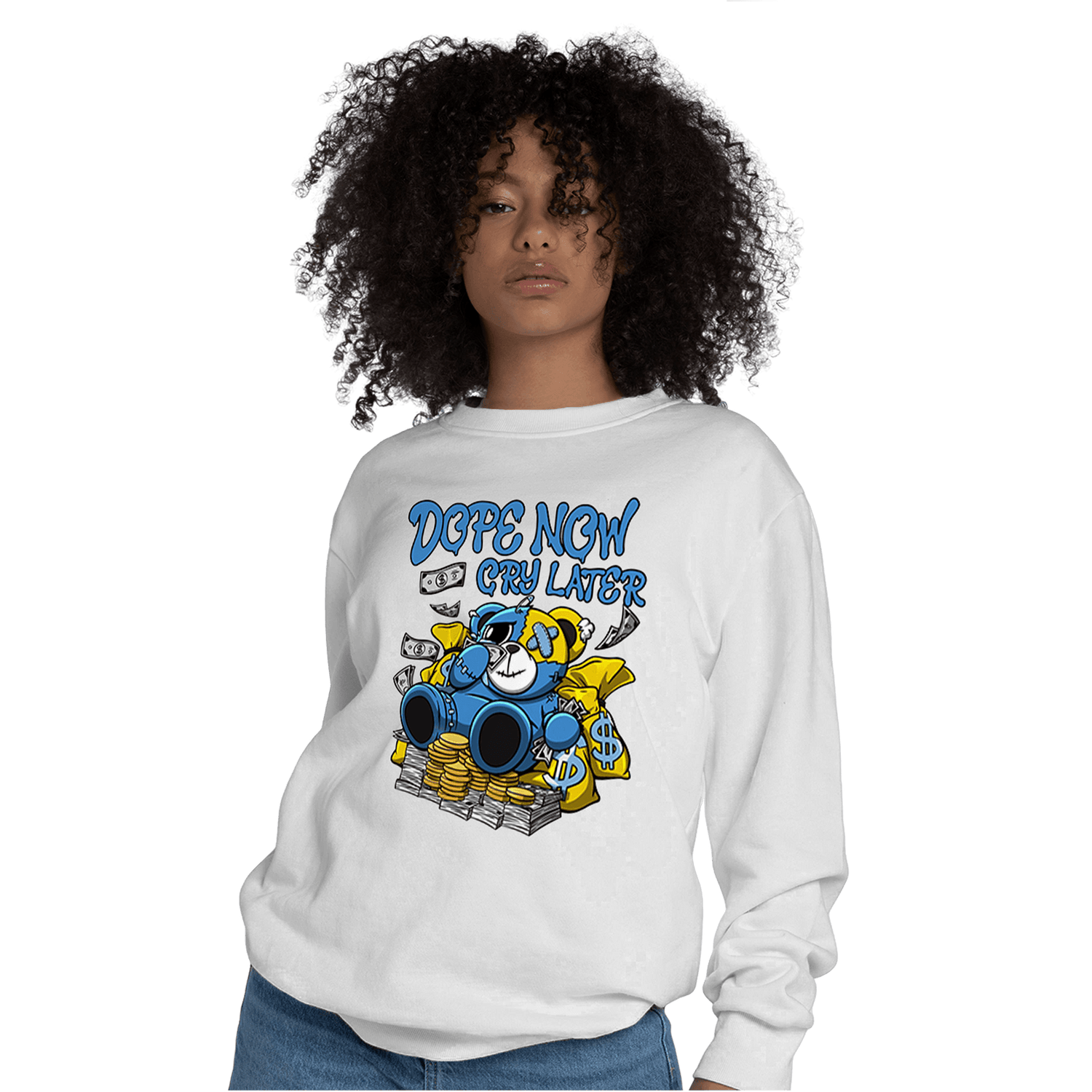 SB Dunk Bubbles Sweatshirt Match Money Cry BER - NastyJamz