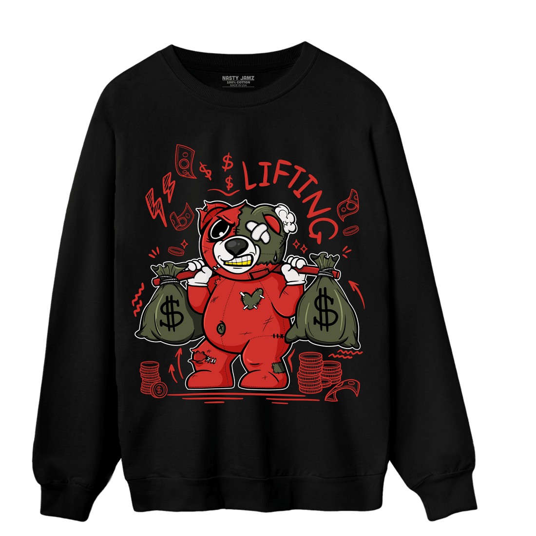 Dunk Low Mystic Red Sweatshirt Match Money Lifting BER - NastyJamz