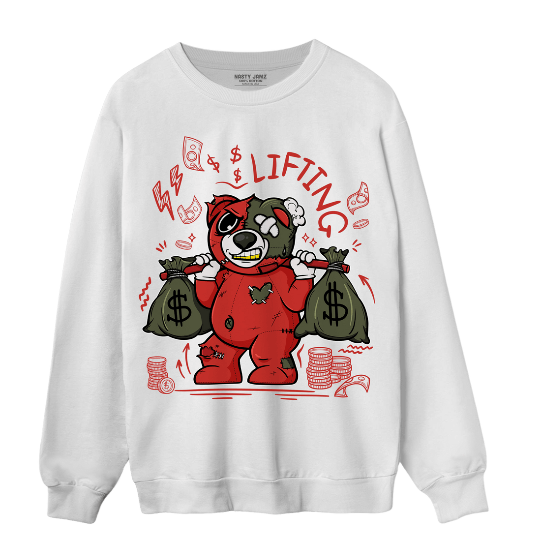 Dunk Low Mystic Red Sweatshirt Match Money Lifting BER - NastyJamz