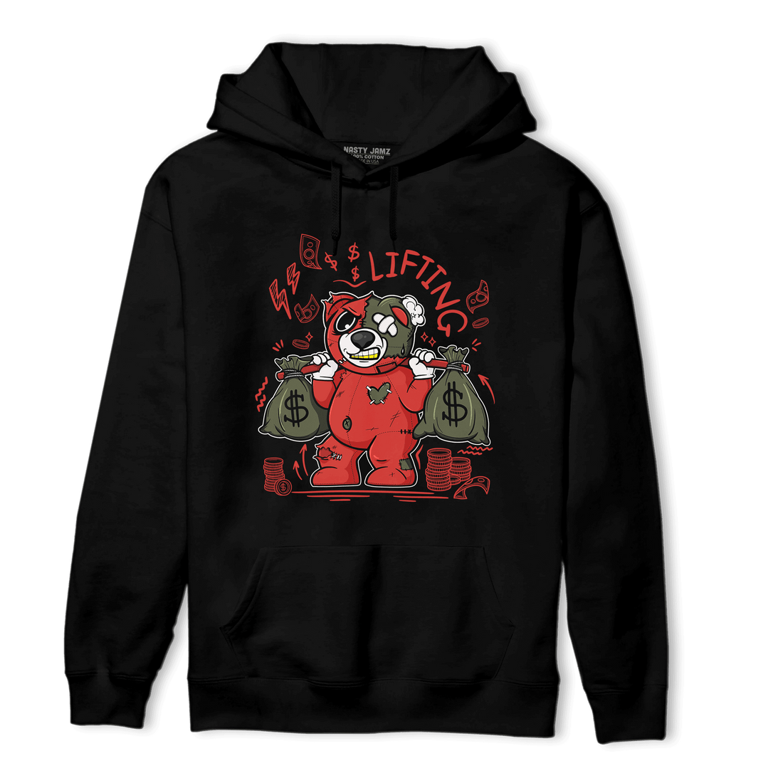 Dunk Low Mystic Red Hoodie Match Money Lifting BER - NastyJamz