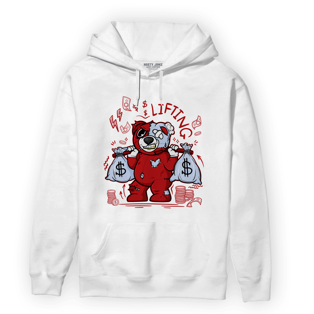 Cherry 11s Hoodie Match Money Lifting BER - NastyJamz