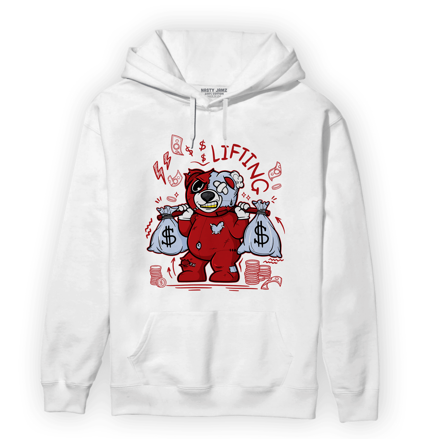 Cherry 11s Hoodie Match Money Lifting BER - NastyJamz