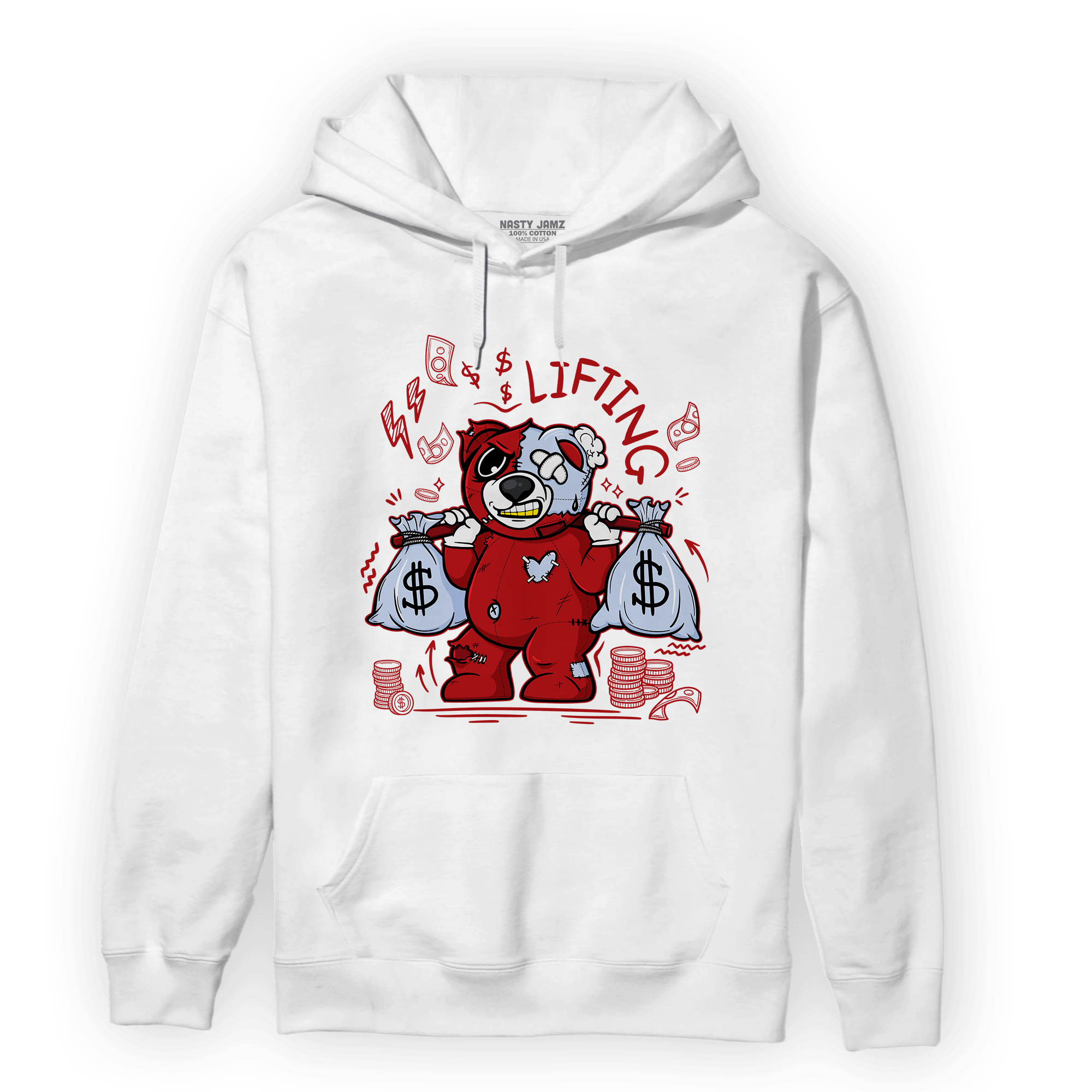 Cherry 11s Hoodie Match Money Lifting BER - NastyJamz