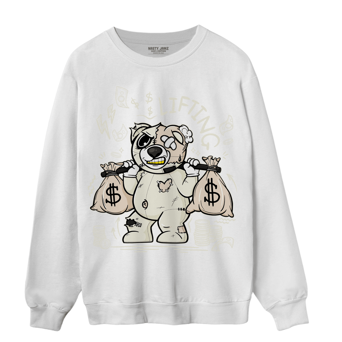 Neapolitan 11s Sweatshirt Match Money Lifting BER - NastyJamz