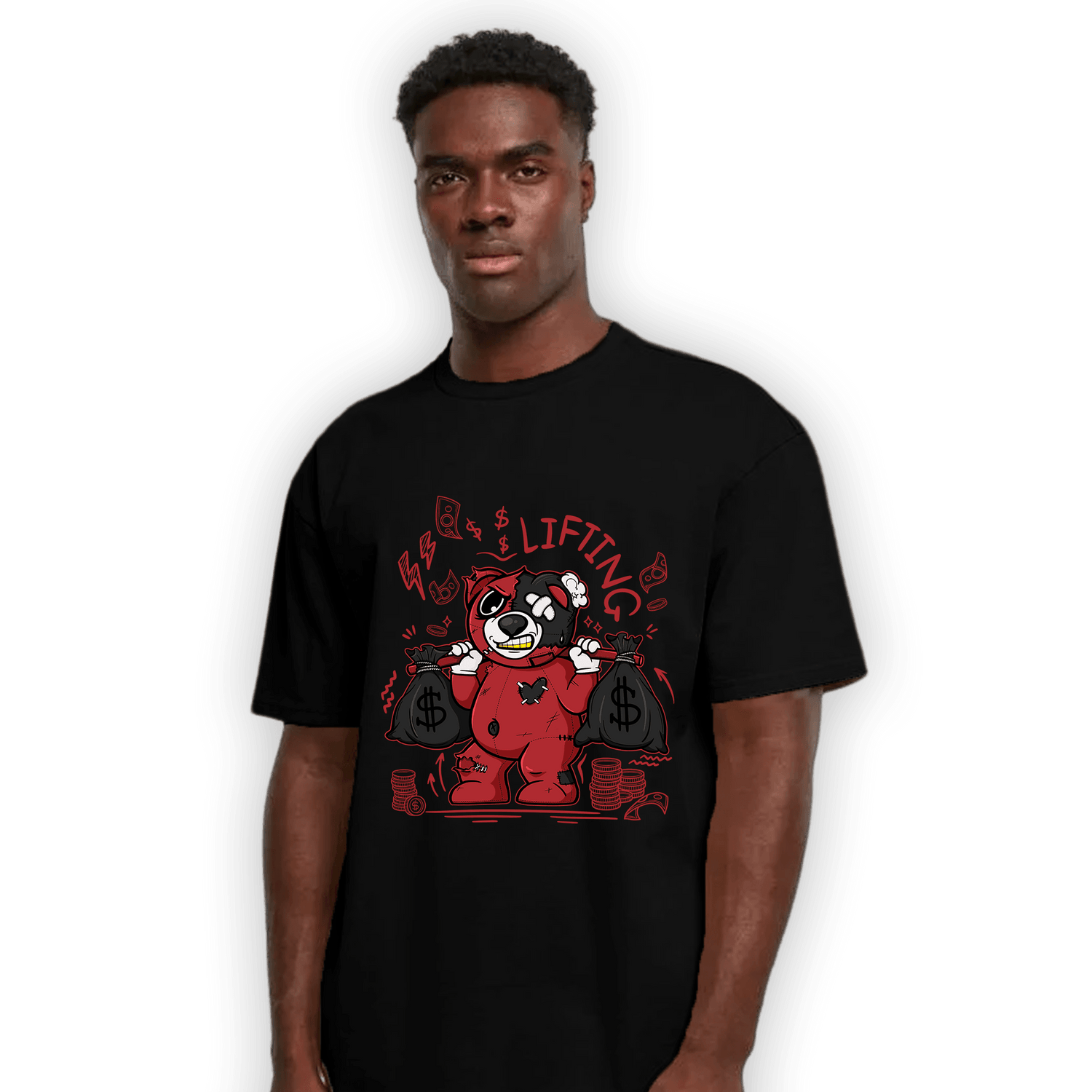 Cherry 12s T Shirt Match Money Lifting BER - NastyJamz