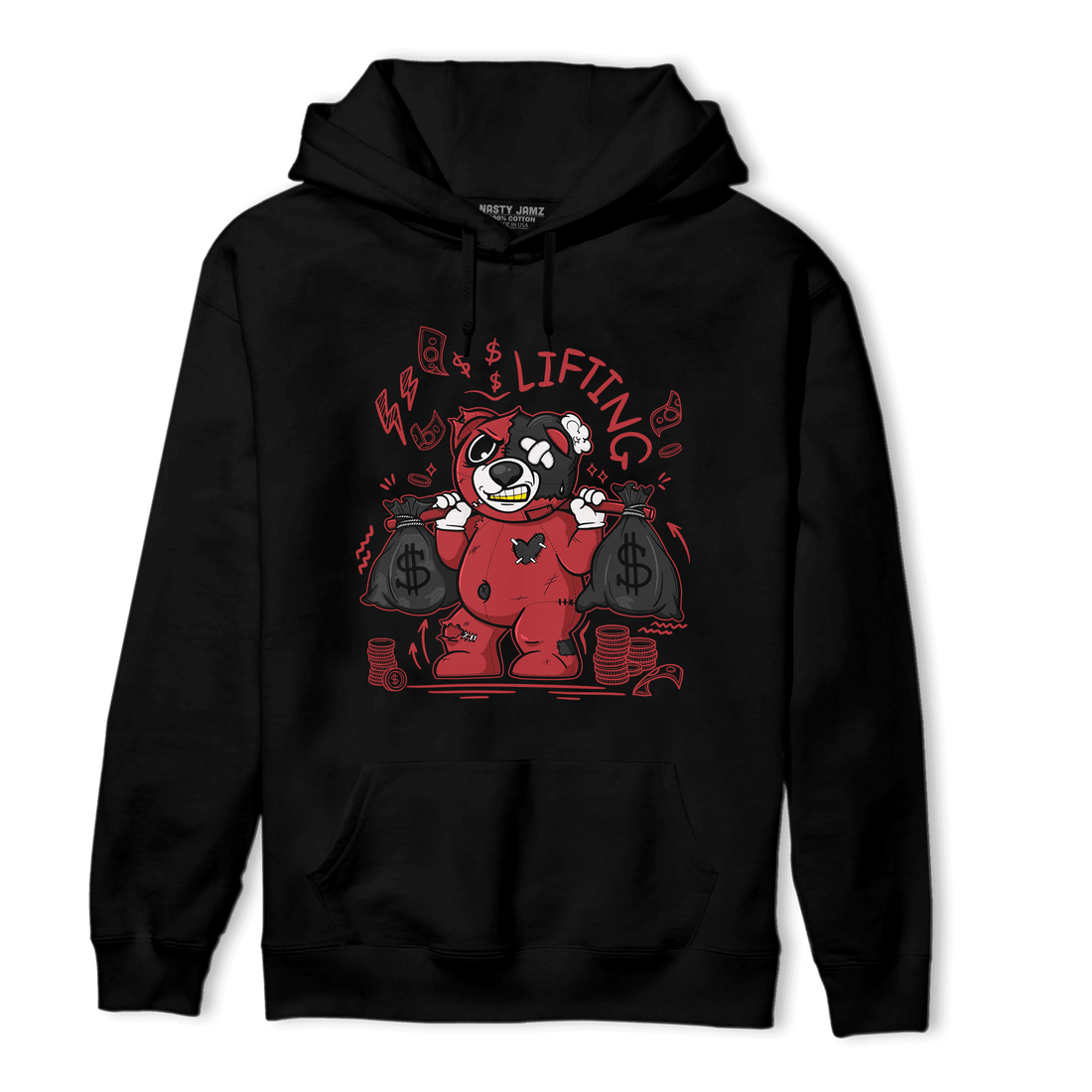 Cherry 12s Hoodie Match Money Lifting BER - NastyJamz