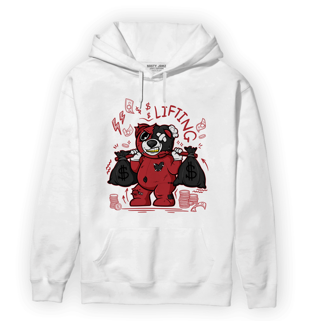 Cherry 12s Hoodie Match Money Lifting BER - NastyJamz