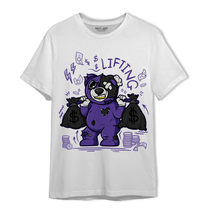 Field Purple 12s T Shirt Match Money Lifting BER - NastyJamz