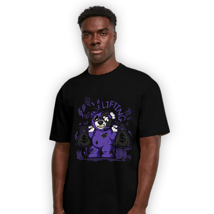 Field Purple 12s T Shirt Match Money Lifting BER - NastyJamz