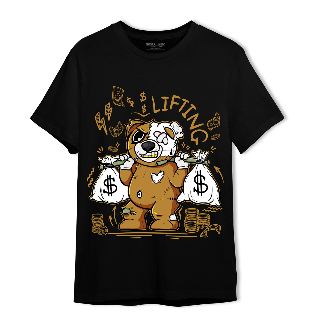 Wheat 13s T Shirt Match Money Lifting BER - NastyJamz