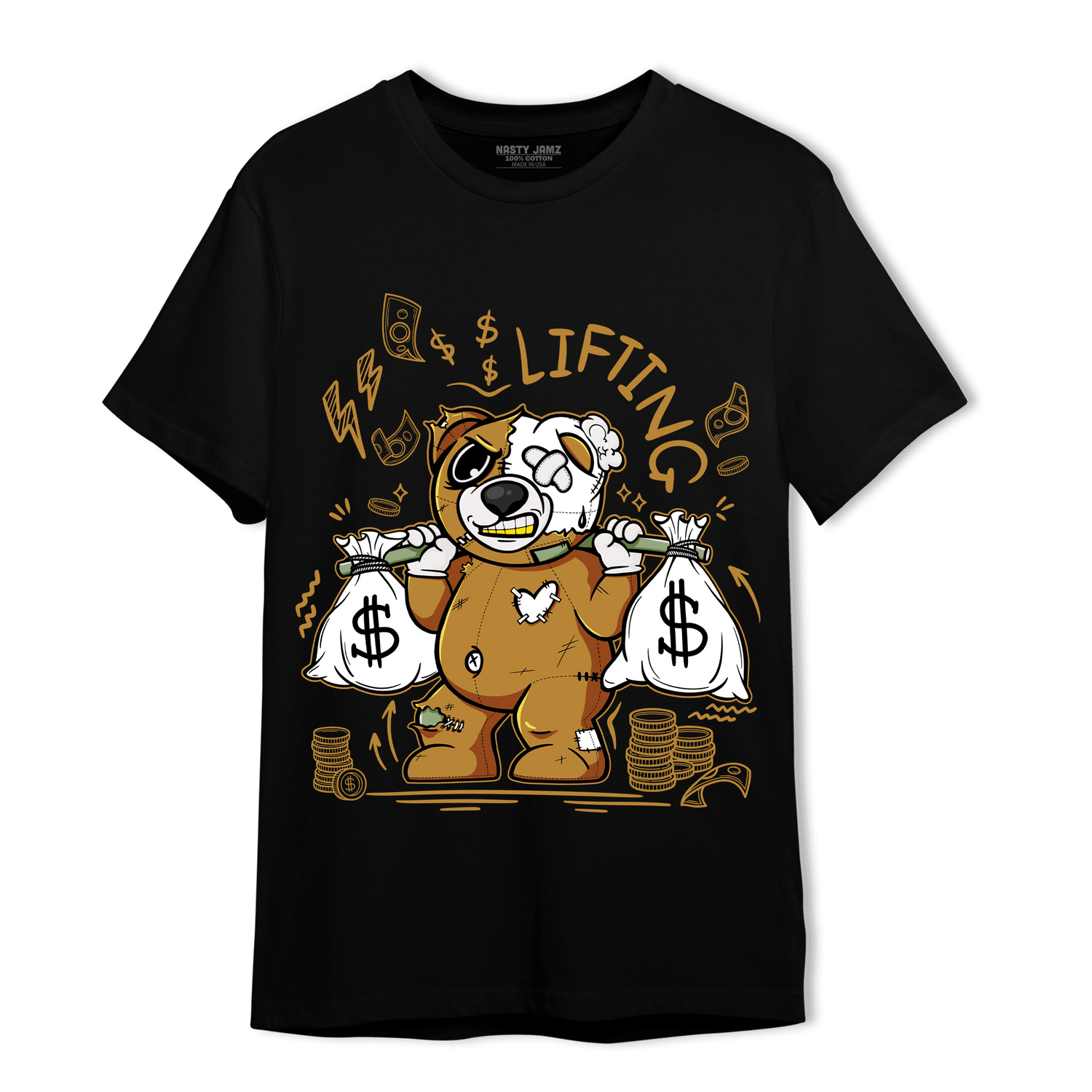 Wheat 13s T Shirt Match Money Lifting BER - NastyJamz