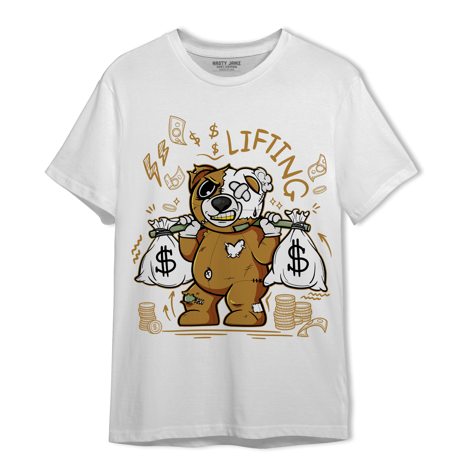 Wheat 13s T Shirt Match Money Lifting BER - NastyJamz
