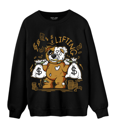 Wheat 13s Sweatshirt Match Money Lifting BER - NastyJamz