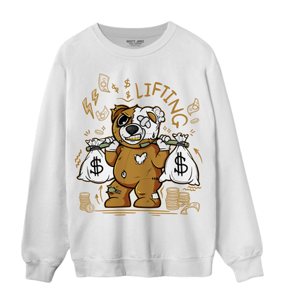 Wheat 13s Sweatshirt Match Money Lifting BER - NastyJamz