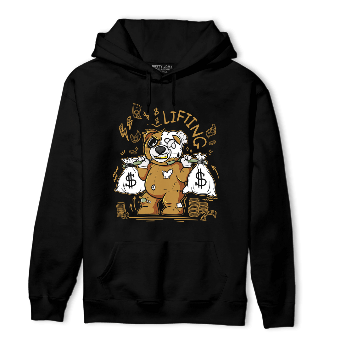 Wheat 13s Hoodie Match Money Lifting BER - NastyJamz