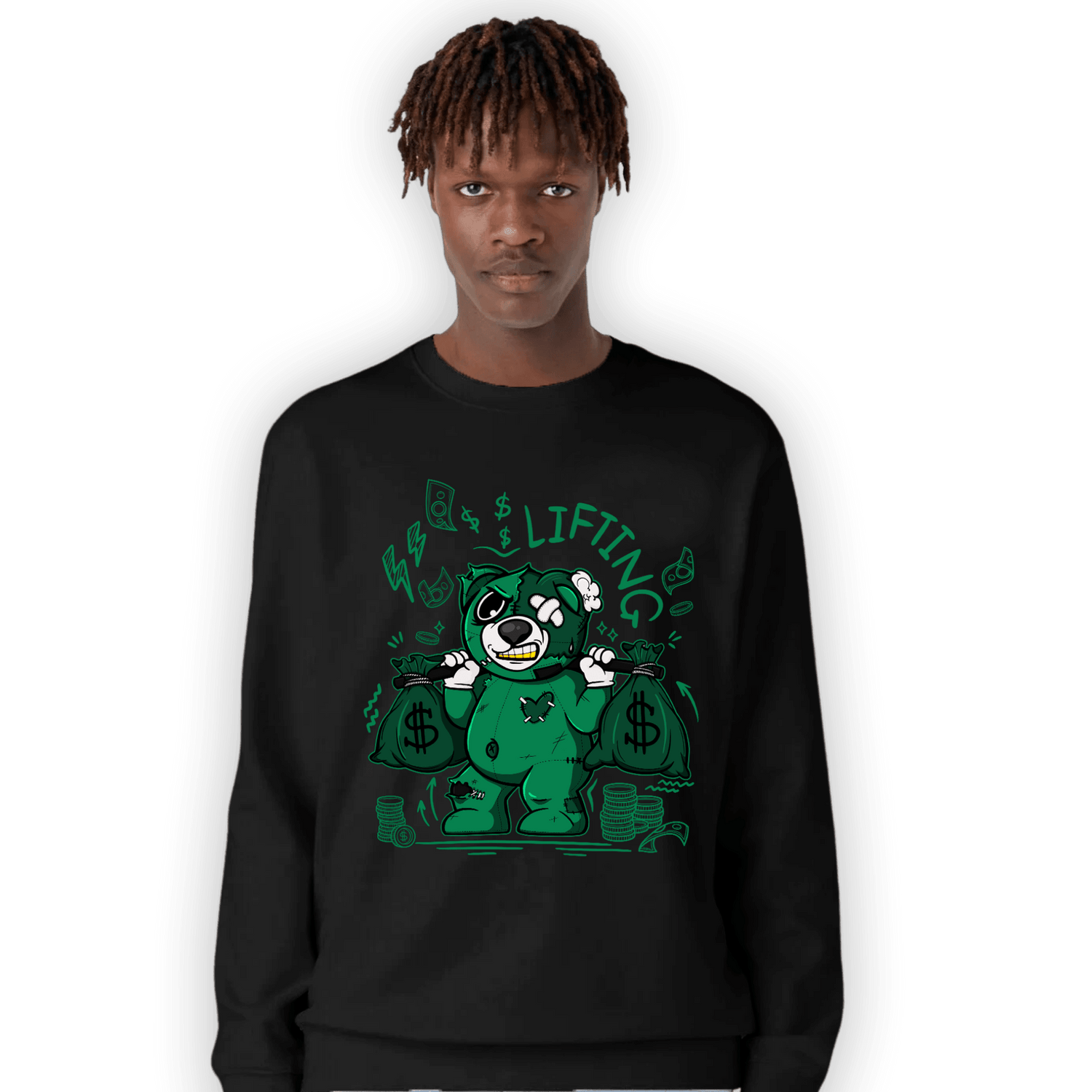 Celtic Lucky Green 1s Sweatshirt Match Money Lifting BER - NastyJamz