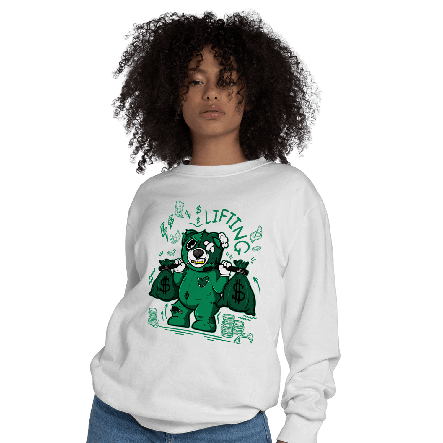 Celtic Lucky Green 1s Sweatshirt Match Money Lifting BER - NastyJamz