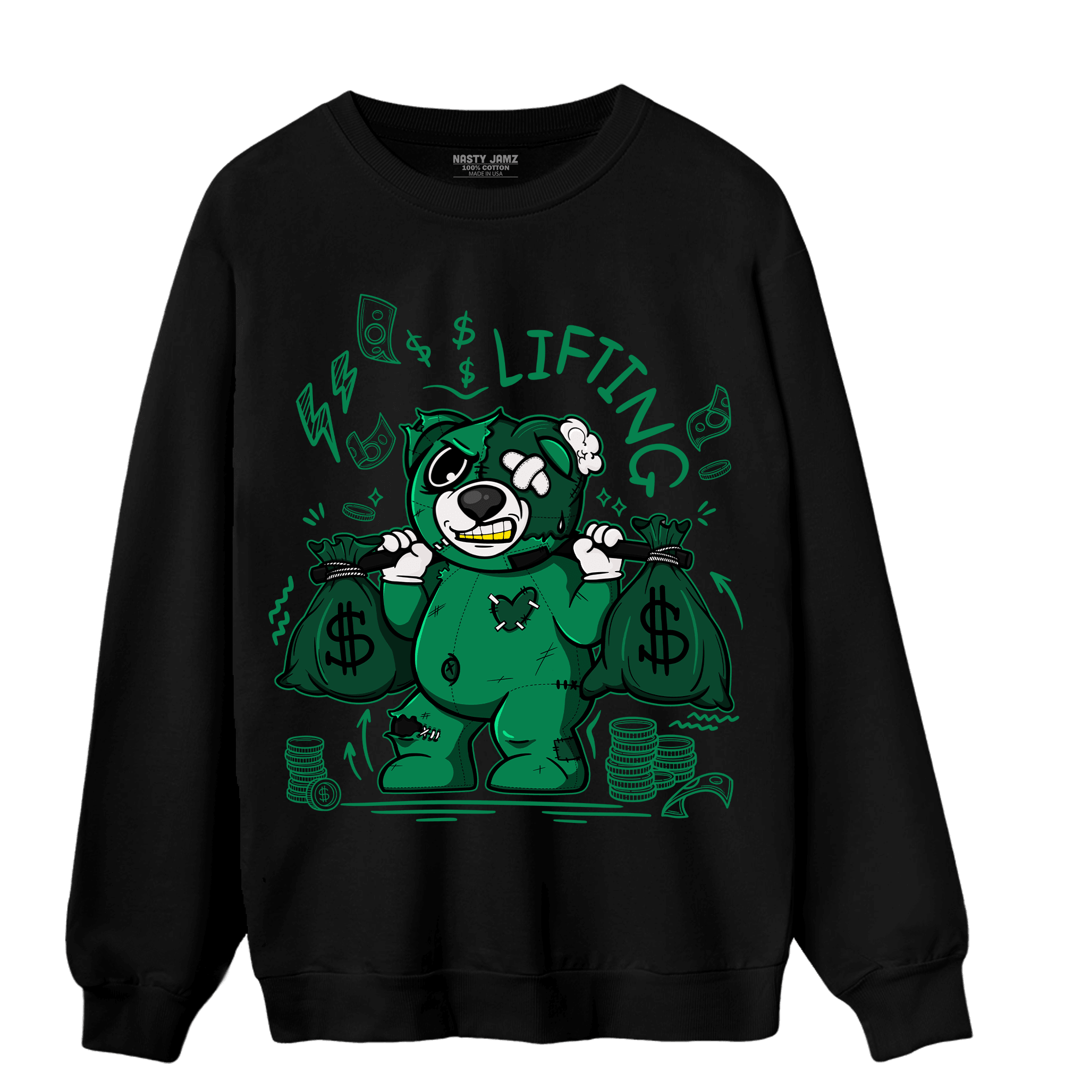 Celtic Lucky Green 1s Sweatshirt Match Money Lifting BER - NastyJamz