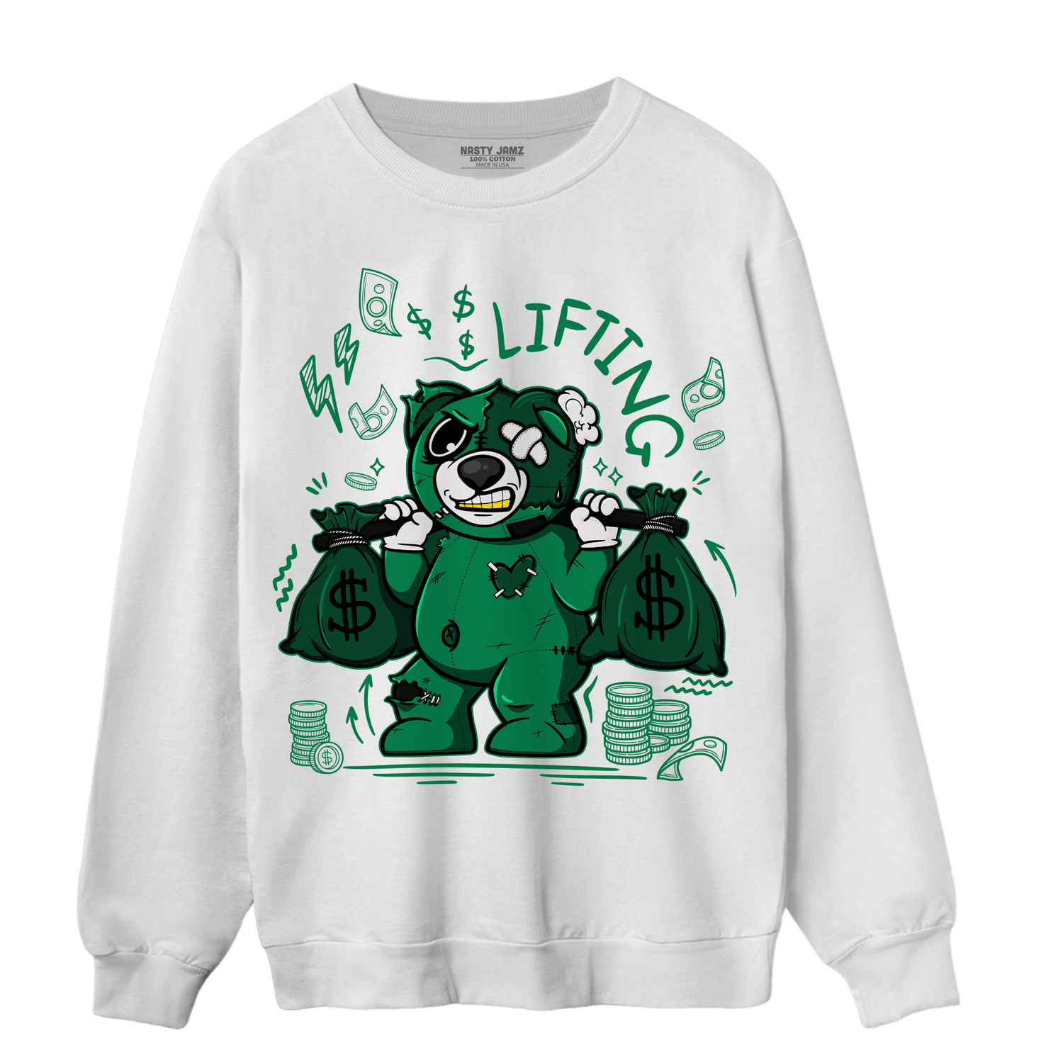 Celtic Lucky Green 1s Sweatshirt Match Money Lifting BER - NastyJamz