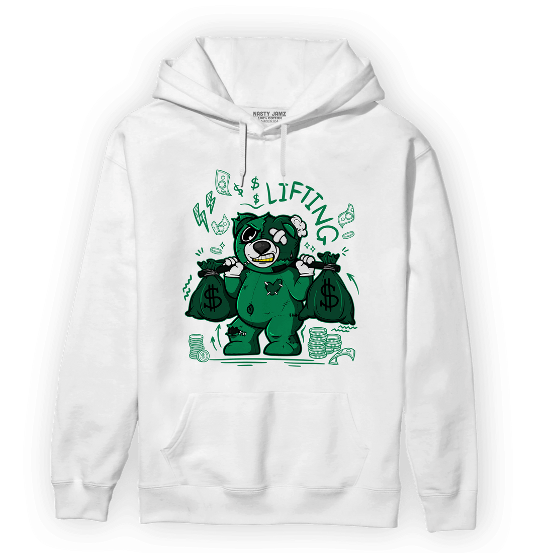 Celtic Lucky Green 1s Hoodie Match Money Lifting BER - NastyJamz