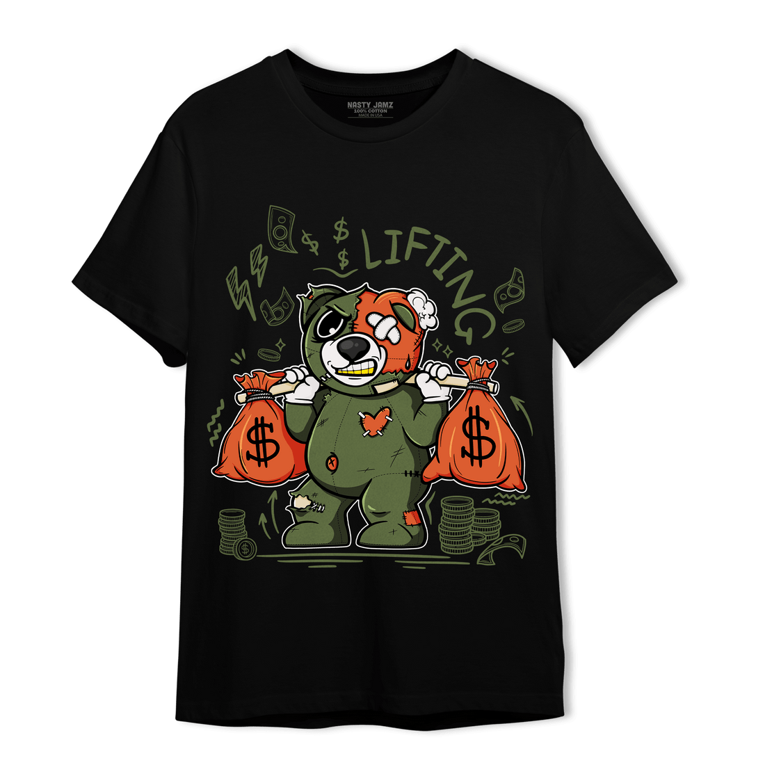 High OG Celadon 1s T Shirt Match Money Lifting BER - NastyJamz