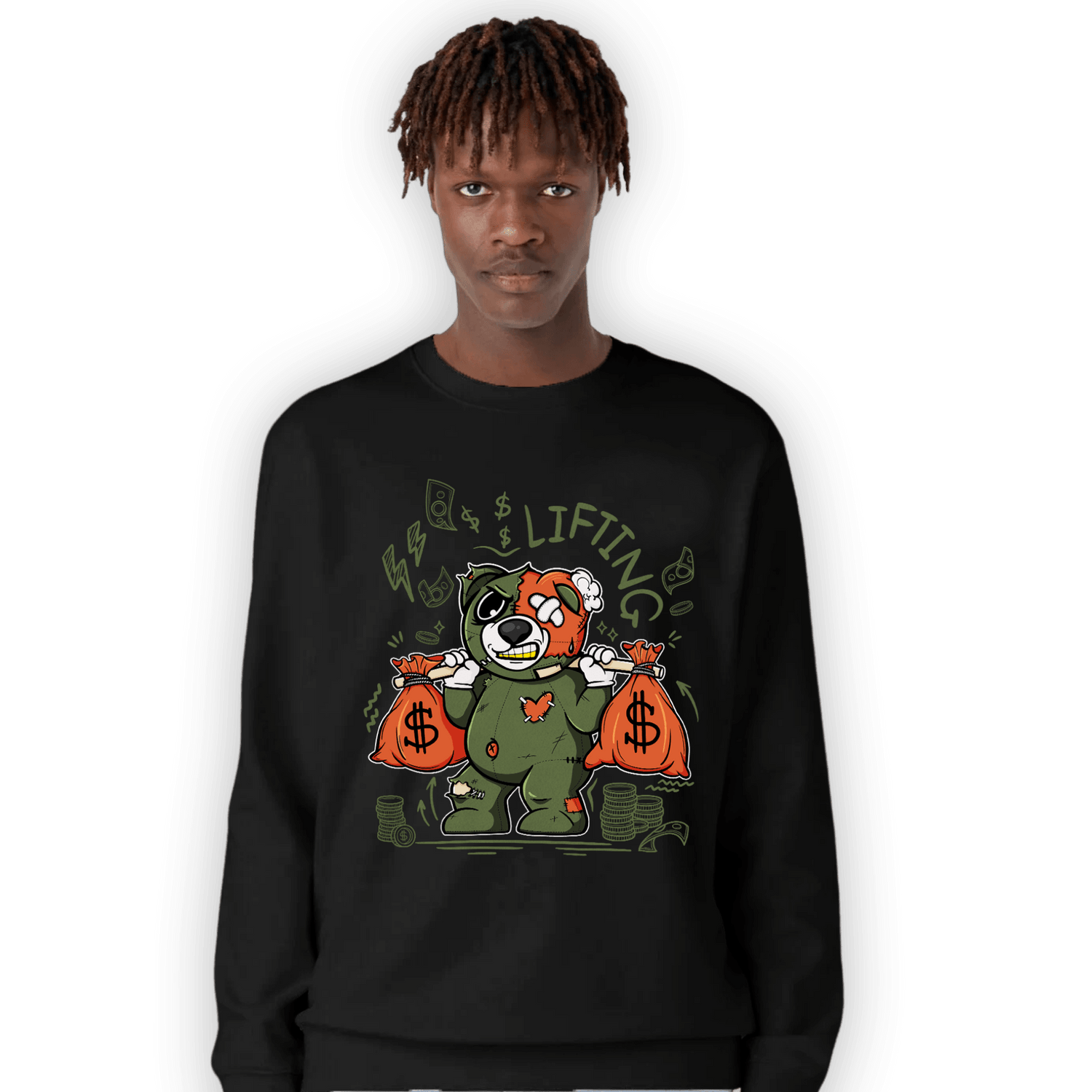 High OG Celadon 1s Sweatshirt Match Money Lifting BER - NastyJamz