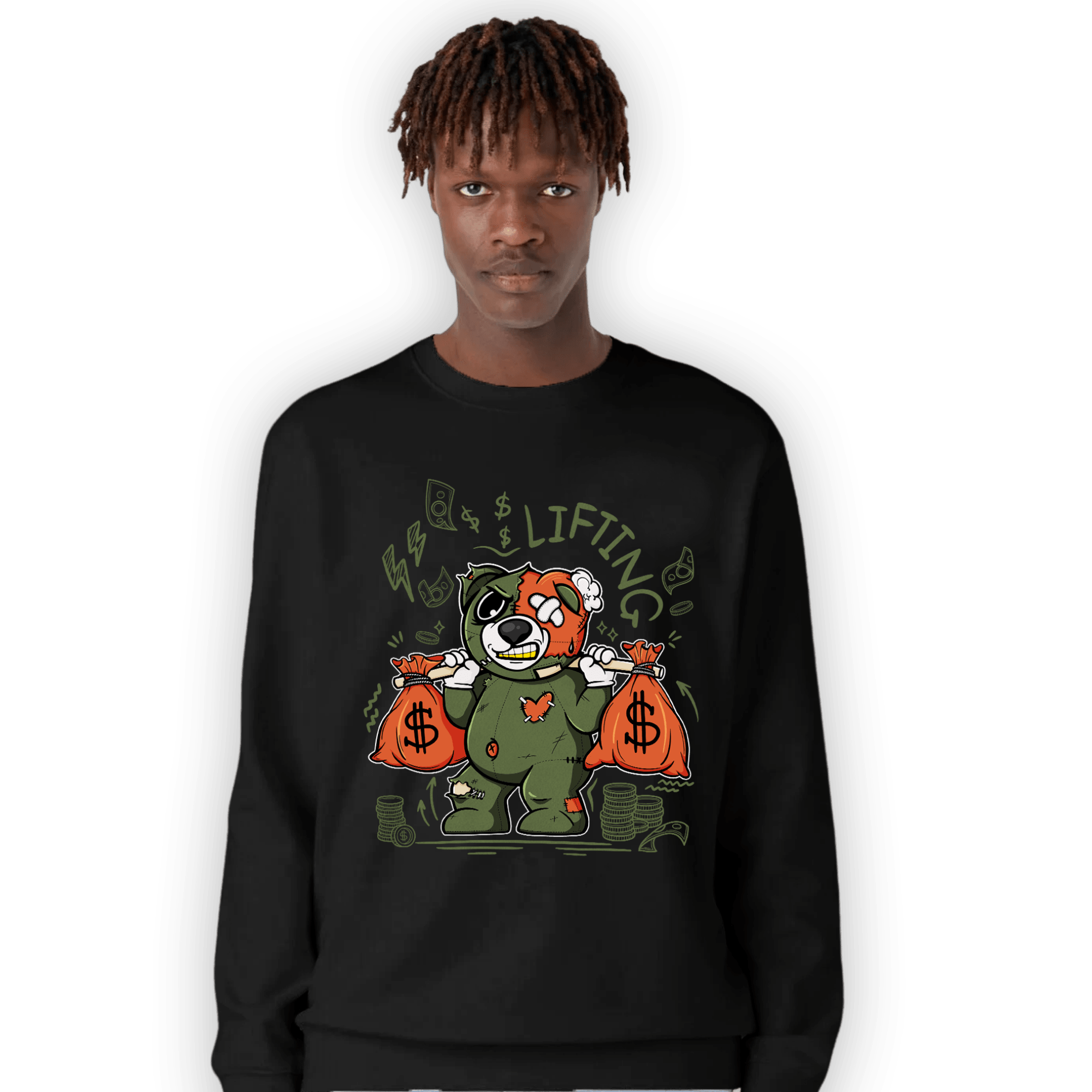 High OG Celadon 1s Sweatshirt Match Money Lifting BER - NastyJamz