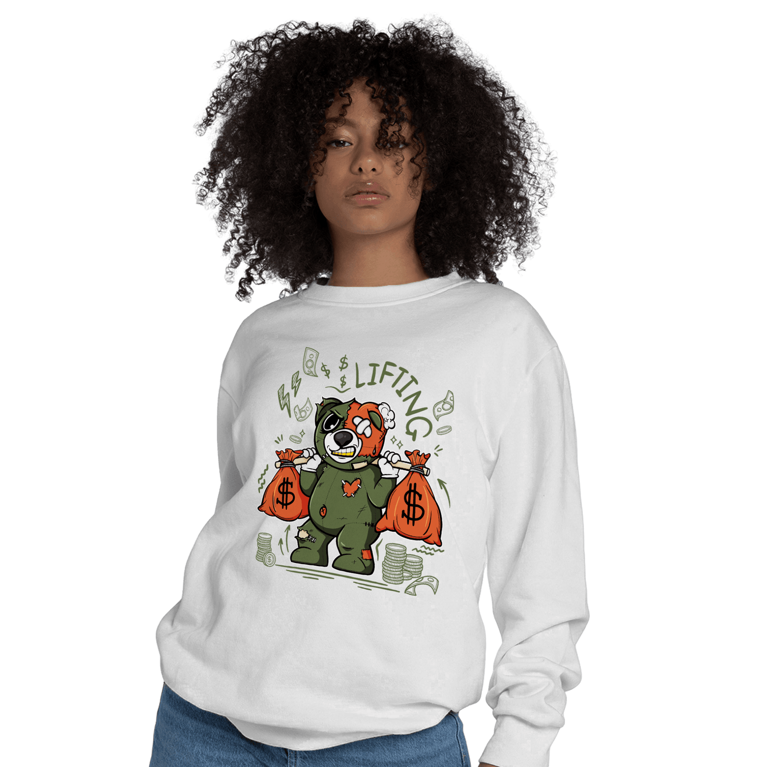 High OG Celadon 1s Sweatshirt Match Money Lifting BER - NastyJamz