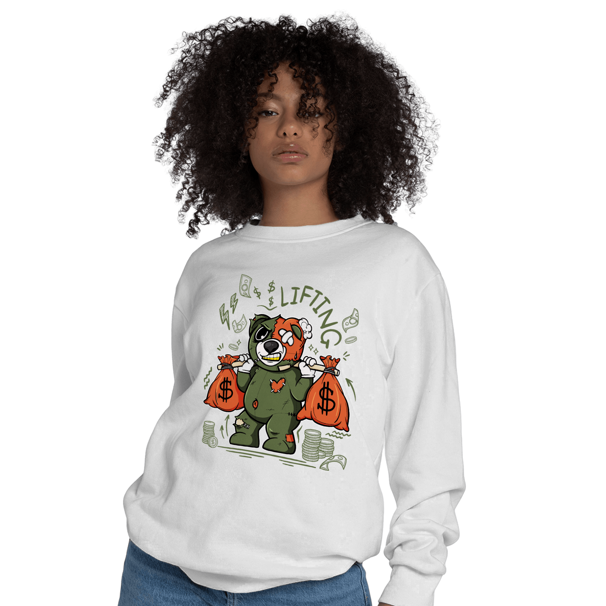 High OG Celadon 1s Sweatshirt Match Money Lifting BER - NastyJamz