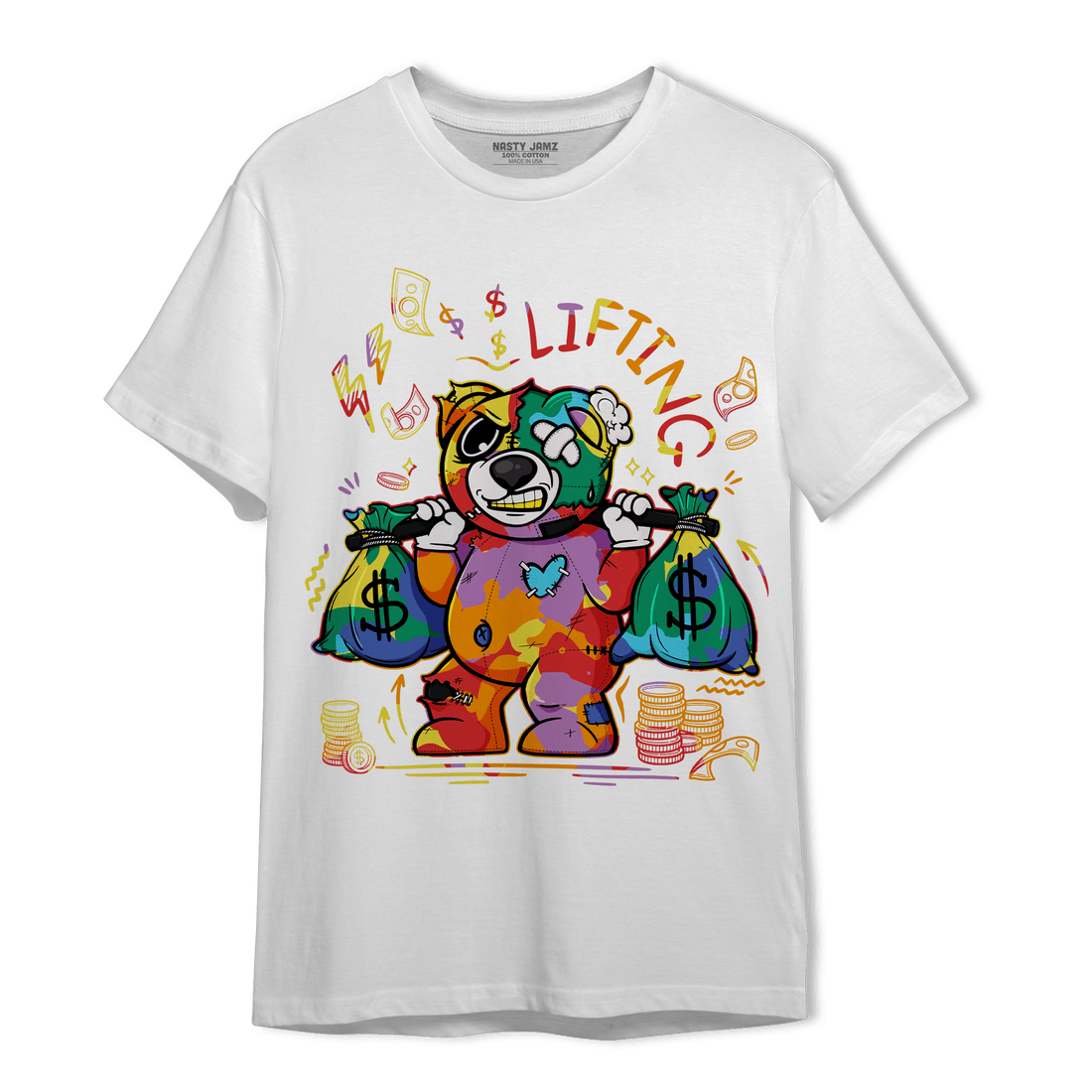 Mid GS Six Championships 1s T Shirt Match Money Lifting BER - NastyJamz