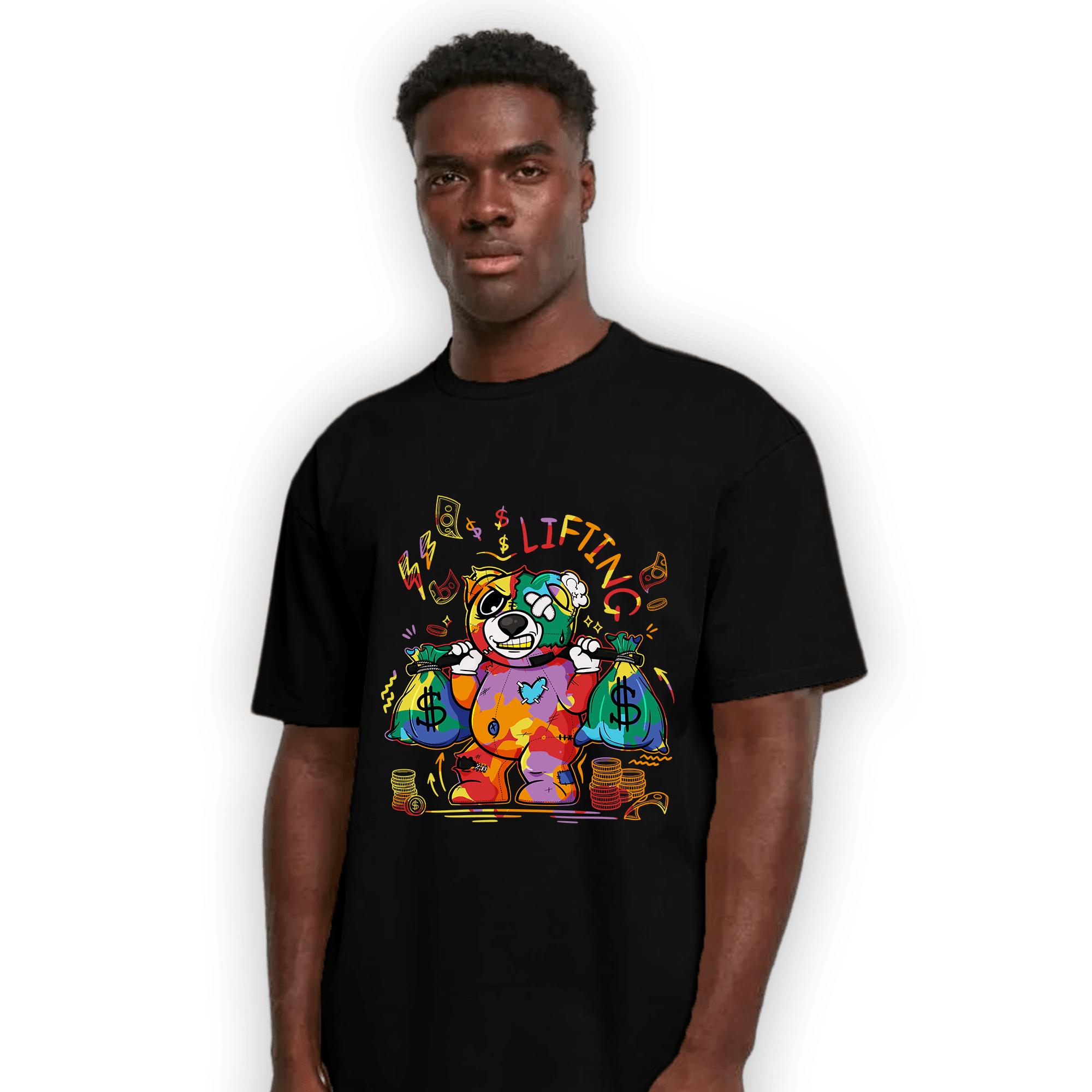 Mid GS Six Championships 1s T Shirt Match Money Lifting BER - NastyJamz