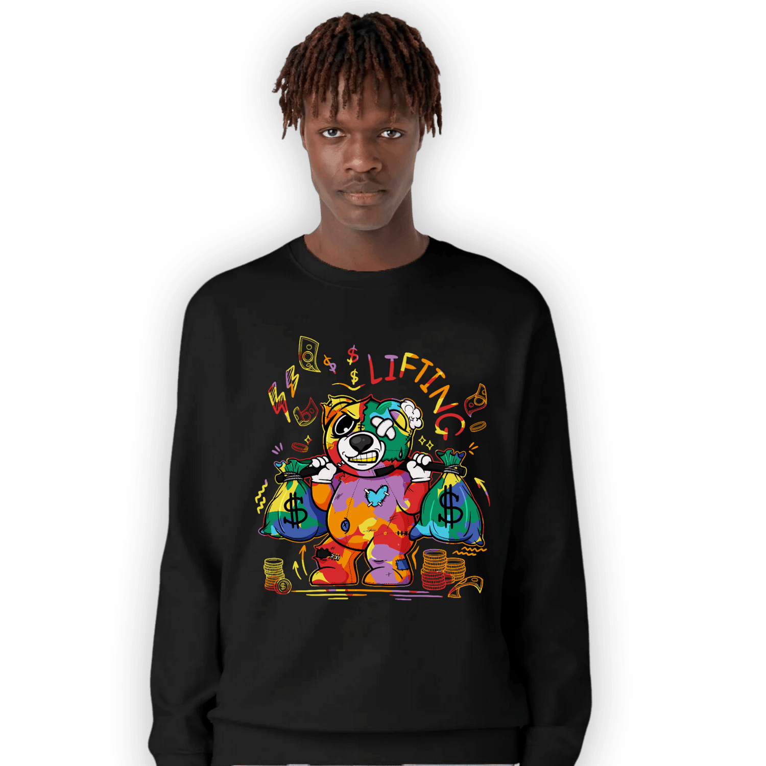 Mid GS Six Championships 1s Sweatshirt Match Money Lifting BER - NastyJamz