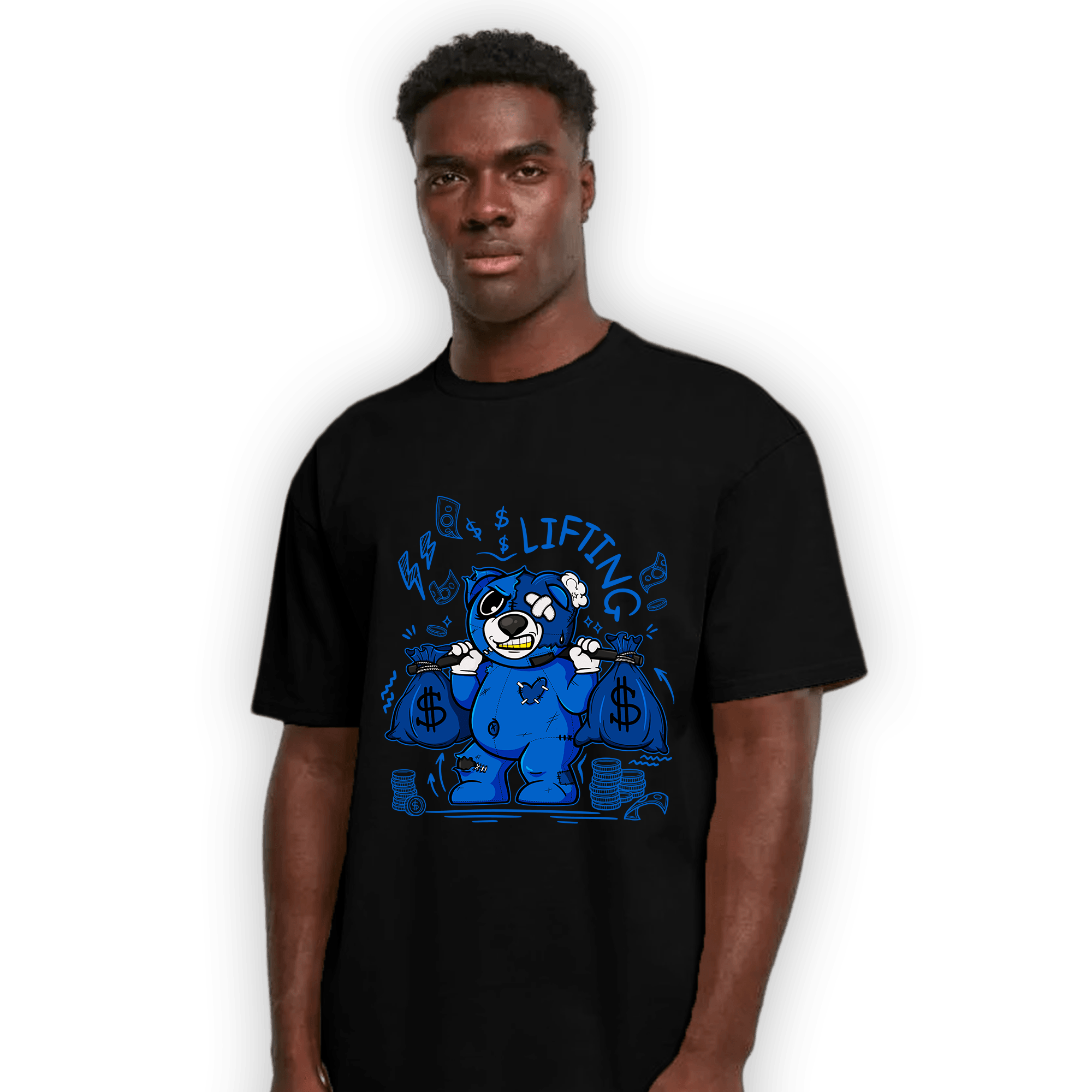 Royal Reimagined 1s T Shirt Match Money Lifting BER - NastyJamz