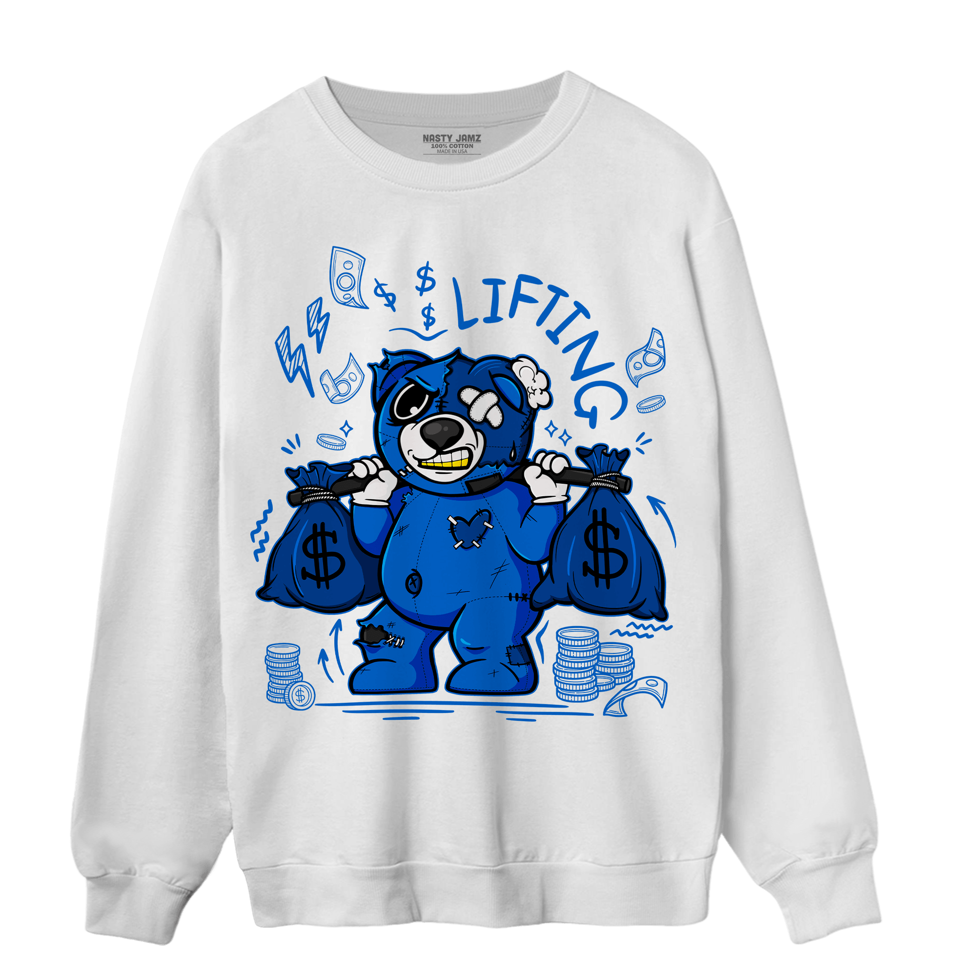 Royal Reimagined 1s Sweatshirt Match Money Lifting BER - NastyJamz