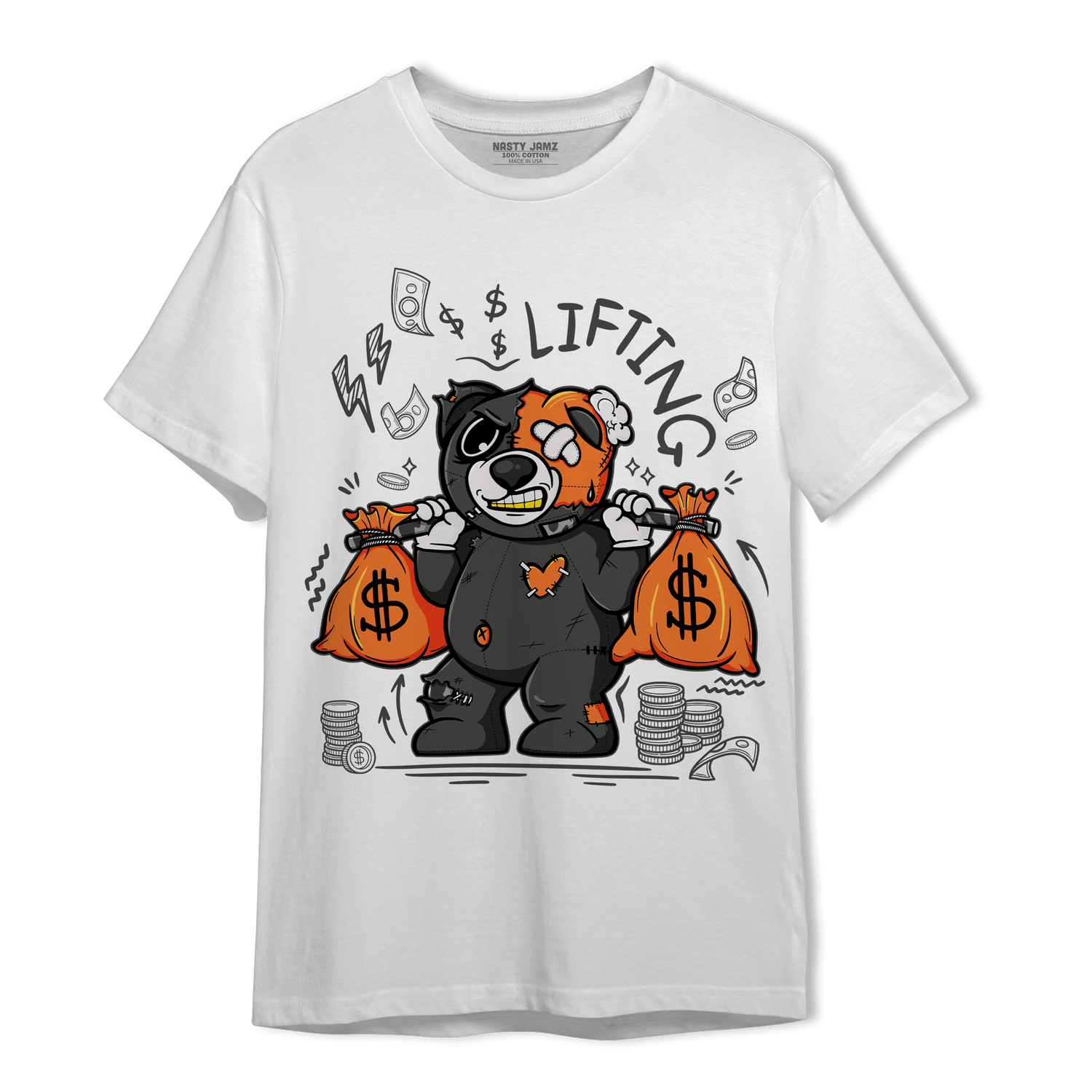 Fear Pack 3s T Shirt Match Money Lifting BER - NastyJamz