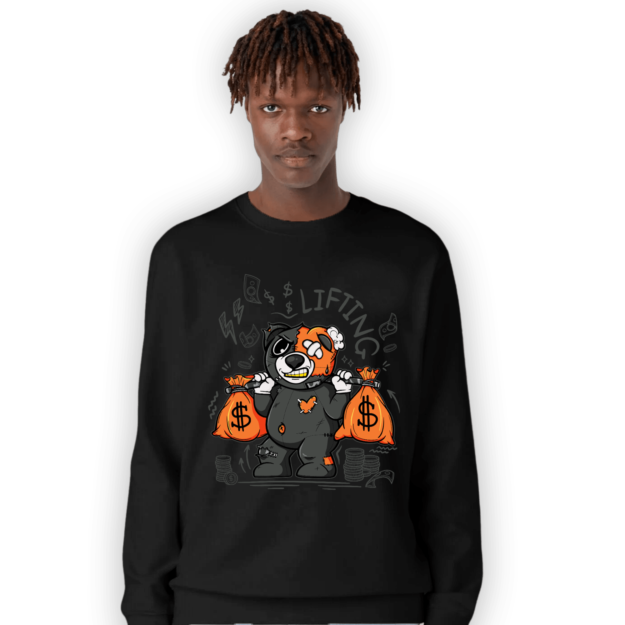 Fear Pack 3s Sweatshirt Match Money Lifting BER - NastyJamz