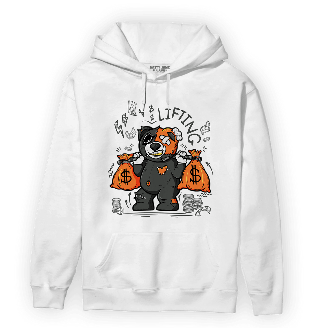 Fear Pack 3s Hoodie Match Money Lifting BER - NastyJamz