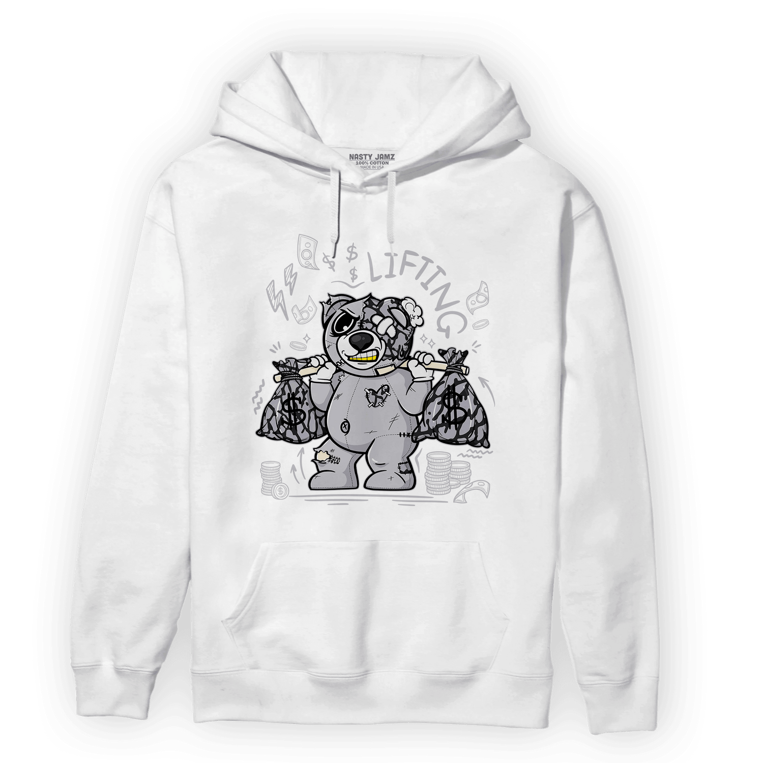 Off Noir 3s Hoodie Match Money Lifting BER - NastyJamz