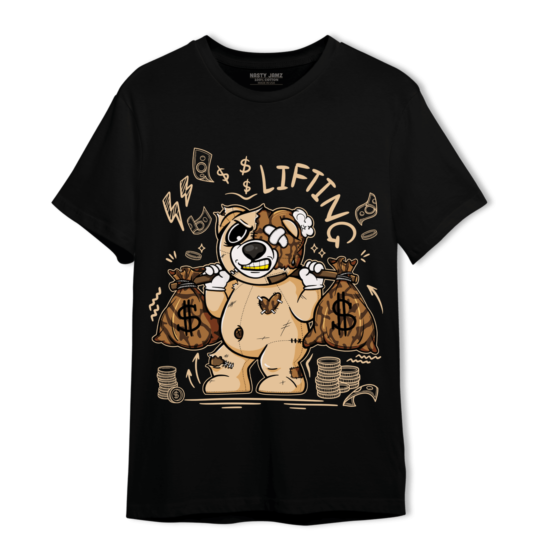 Palomino 3s T Shirt Match Money Lifting BER - NastyJamz