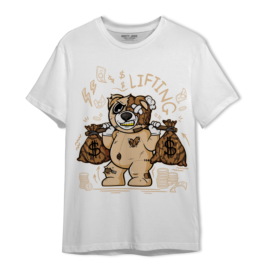 Palomino 3s T Shirt Match Money Lifting BER - NastyJamz