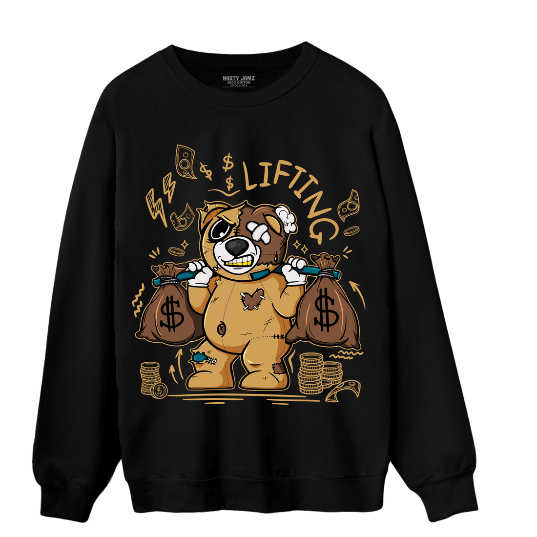 Cacao Wow 4s Sweatshirt Match Money Lifting BER - NastyJamz