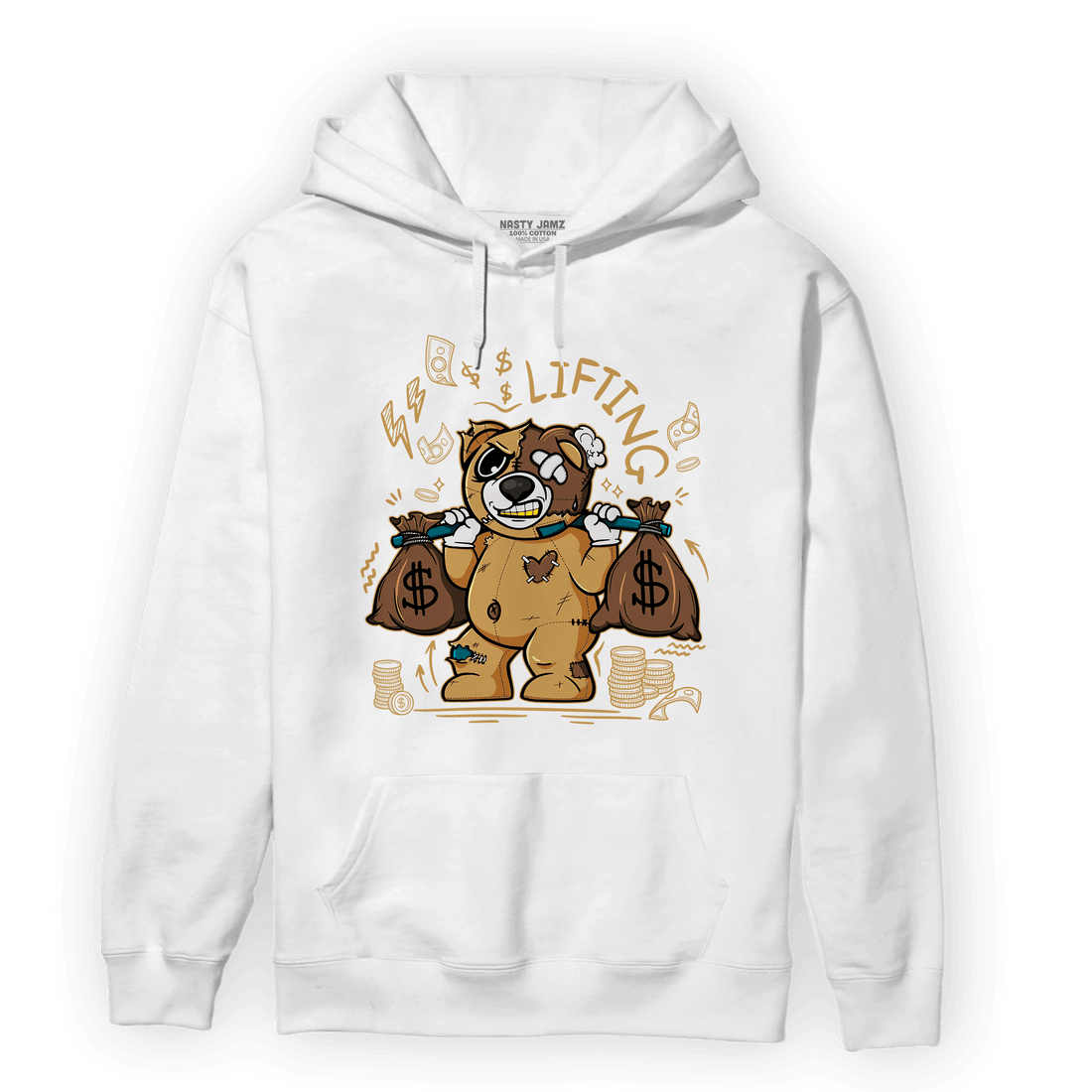 Cacao Wow 4s Hoodie Match Money Lifting BER - NastyJamz