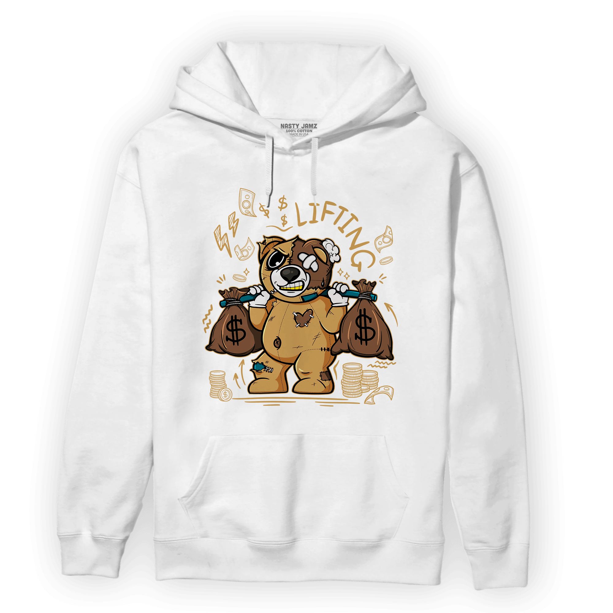 Cacao Wow 4s Hoodie Match Money Lifting BER - NastyJamz
