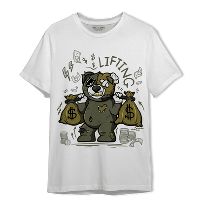 SE Craft Medium Olive 4s T Shirt Match Money Lifting BER - NastyJamz