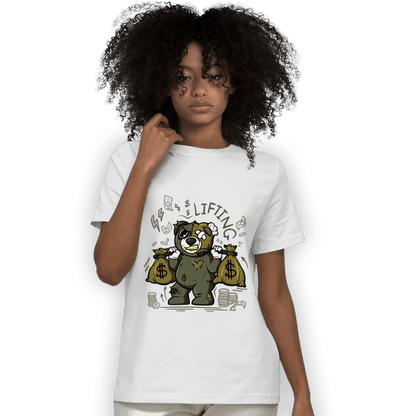 SE Craft Medium Olive 4s T Shirt Match Money Lifting BER - NastyJamz