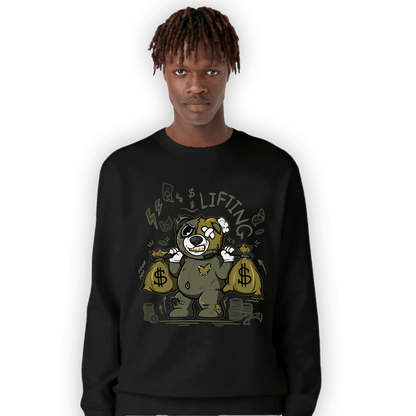 SE Craft Medium Olive 4s Sweatshirt Match Money Lifting BER - NastyJamz
