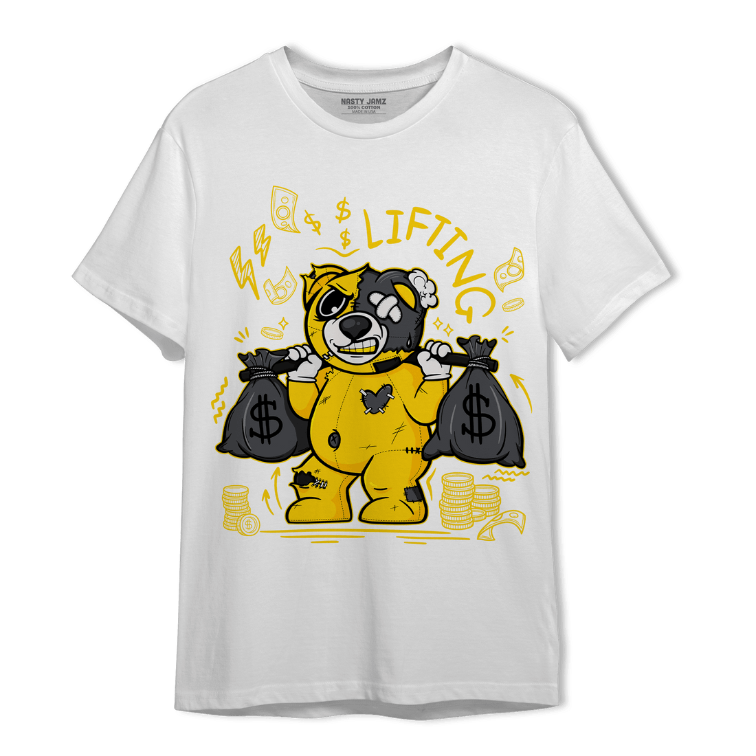 Thunder 4s T Shirt Match Money Lifting BER - NastyJamz