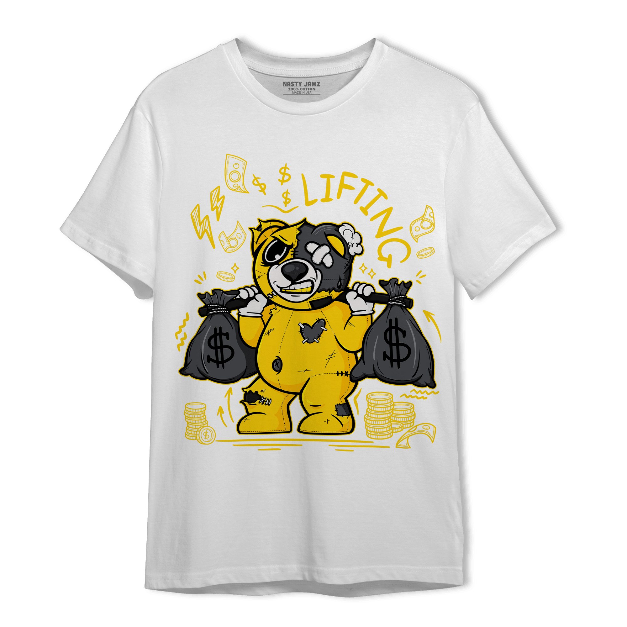 Thunder 4s T Shirt Match Money Lifting BER - NastyJamz