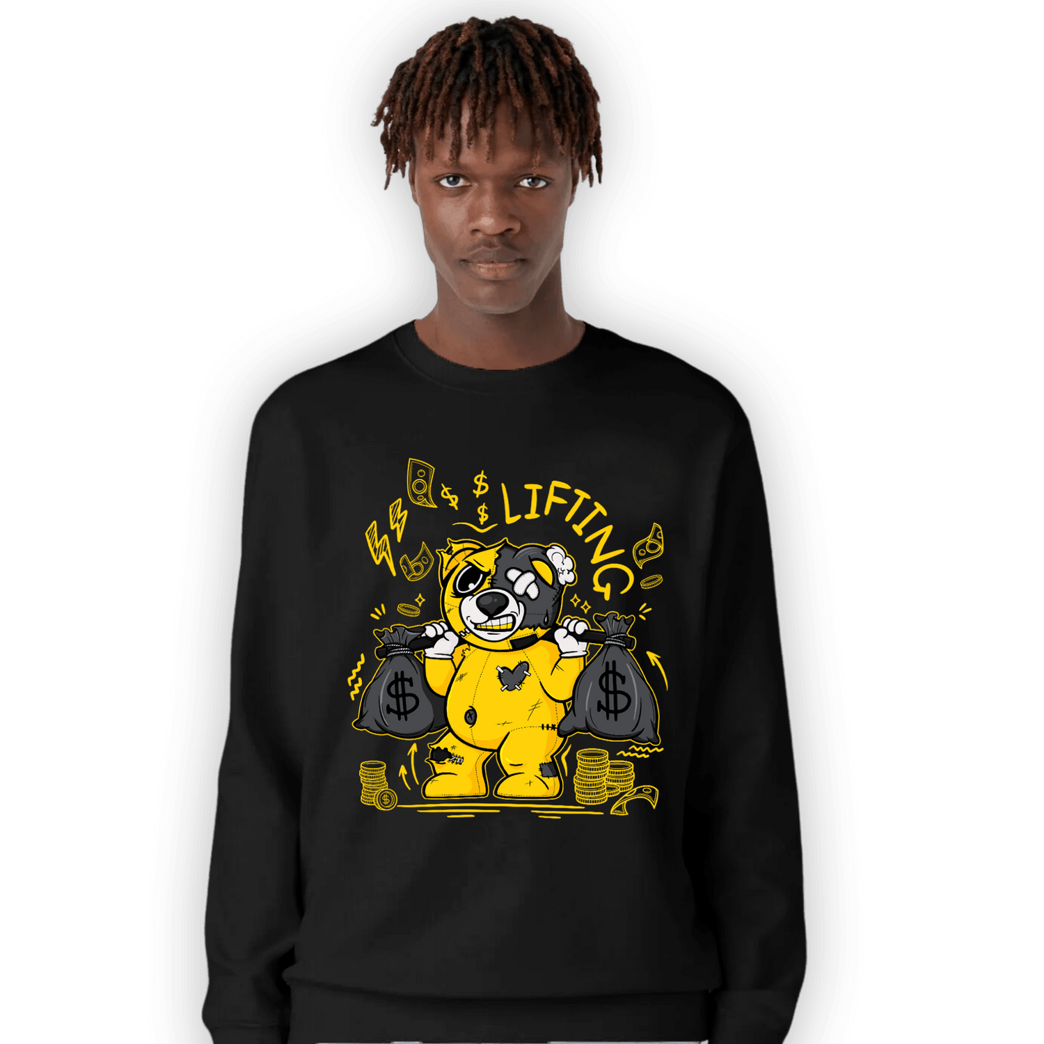 Thunder 4s Sweatshirt Match Money Lifting BER - NastyJamz